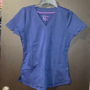 Purple label By healing hands size small scrub top